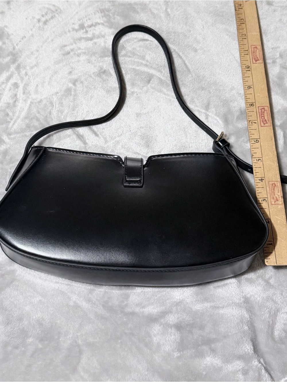 Black Leather Shoulder Bag - Picture 8 of 10